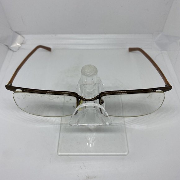 Authentic Prada VPR 56G 8AE-1O1 Designer Brown Eyeglasses Frames Metal 52-17-140 - Picture 2 of 8